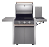 BeefEater 1500 series  - 3 Burner BBQ & Side Burner Trolley